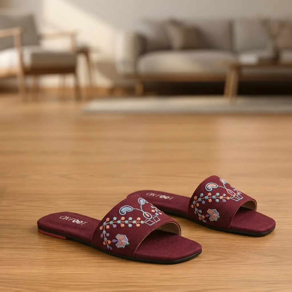 Velora Threadwork Comfort Slides - Image 6