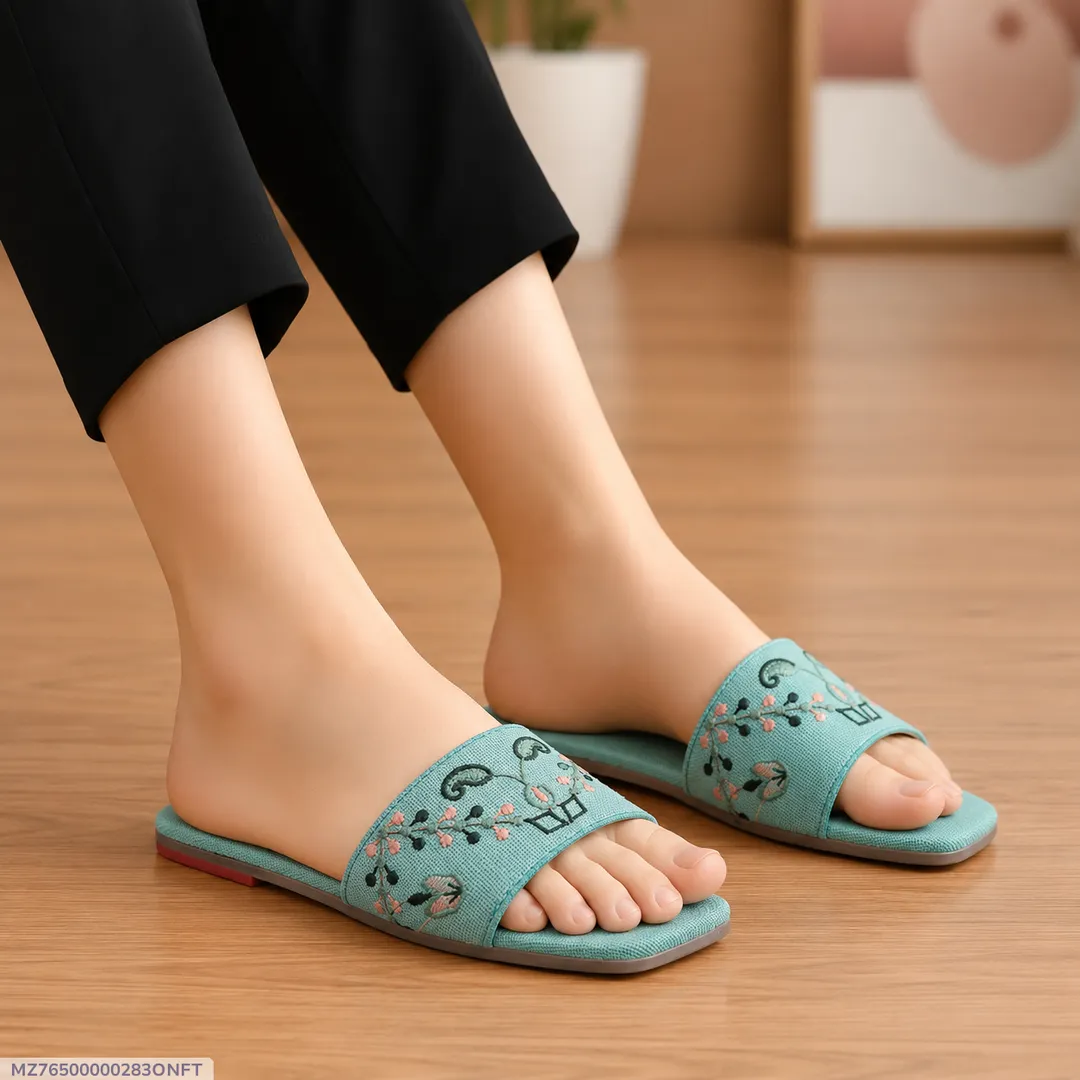 Velora Threadwork Comfort Slides - Image 7